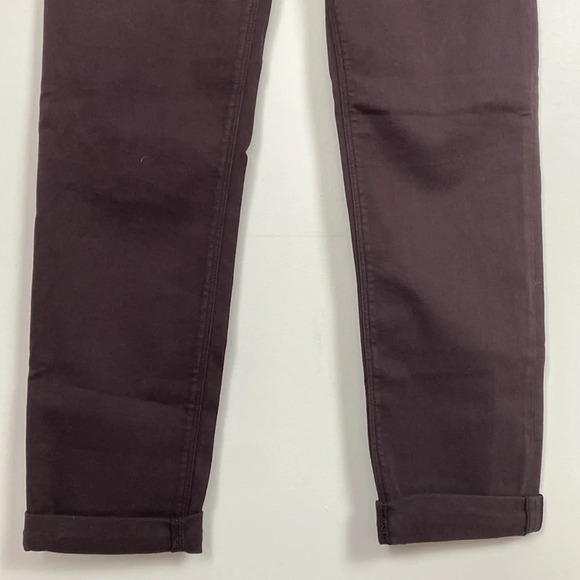 Mavi Selina Mid Rise Chino in wine twill - Picture 6 of 14